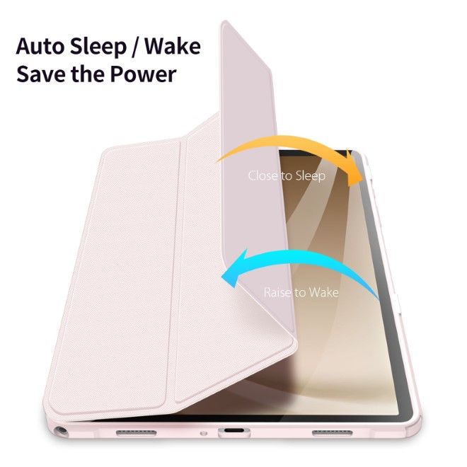 Dux Ducis - Samsung Galaxy Tab A9+ Hülle - Leder Bookcover - Toby Series - pink