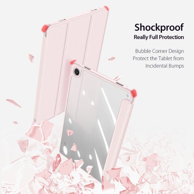 Dux Ducis - Samsung Galaxy Tab A9+ Hülle - Leder Bookcover - Toby Series - pink