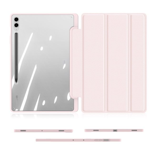 Dux Ducis - Samsung Galaxy Tab S9 FE+ Hülle - Leder Bookcover - Toby Series - pink