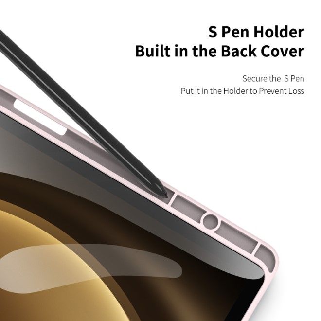 Dux Ducis - Samsung Galaxy Tab S9 FE+ Hülle - Leder Bookcover - Toby Series - pink