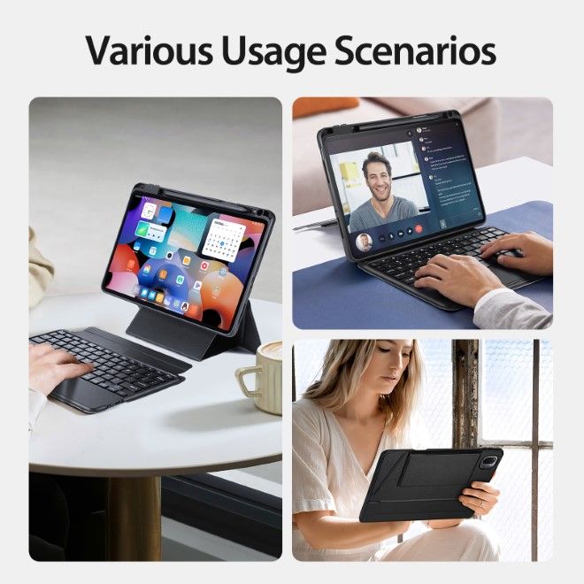 Dux Ducis - Xiaomi Pad 5 / 5 Pro Tastatur Hülle - Keyboard Case - DK Series - schwarz