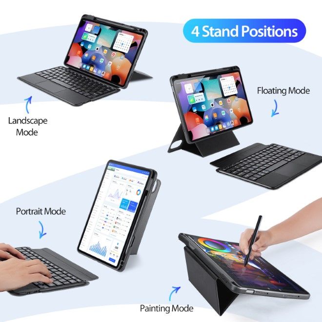 Dux Ducis - Xiaomi Pad 5 / 5 Pro Tastatur Hülle - Keyboard Case - DK Series - schwarz
