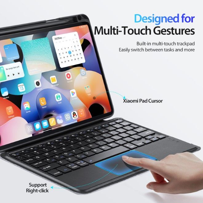 Dux Ducis - Xiaomi Pad 5 / 5 Pro Tastatur Hülle - Keyboard Case - DK Series - schwarz