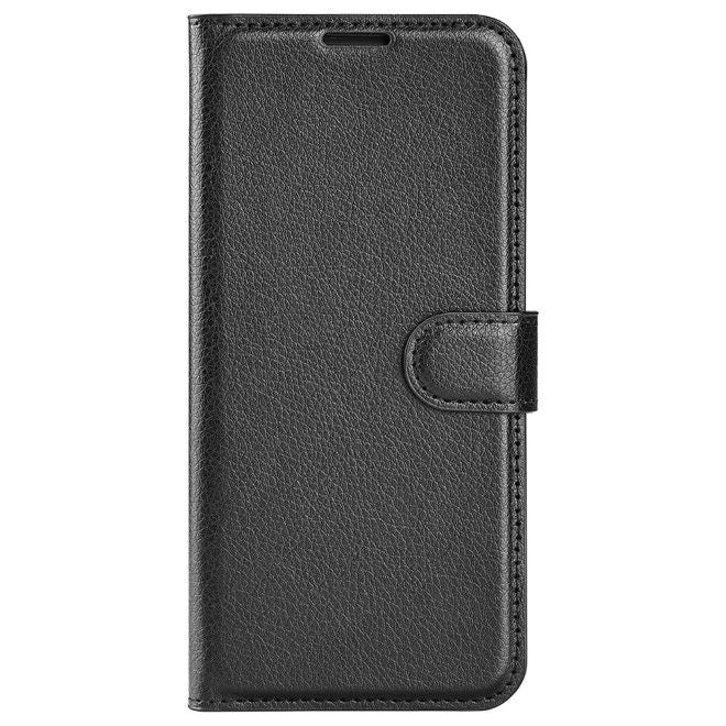 Asus Zenfone 9 5G / 10 5G Handy Hülle - Litchi Leder Bookcover Series - schwarz