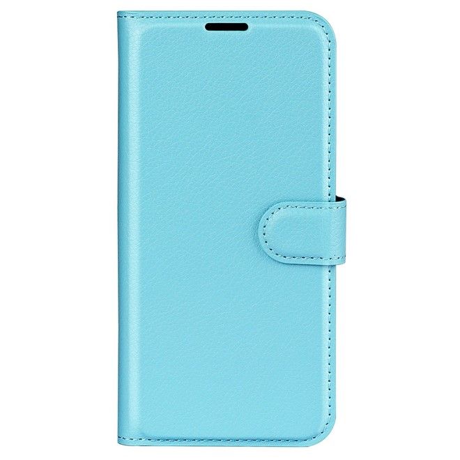Asus Zenfone 9 5G / 10 5G Handy Hülle - Litchi Leder Bookcover Series - blau