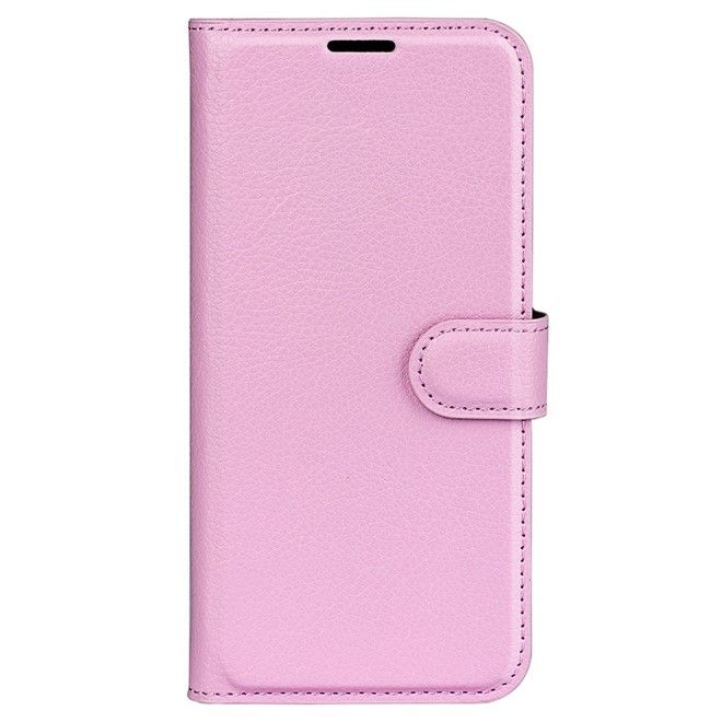 Asus Zenfone 9 5G / 10 5G Handy Hülle - Litchi Leder Bookcover Series - rosa