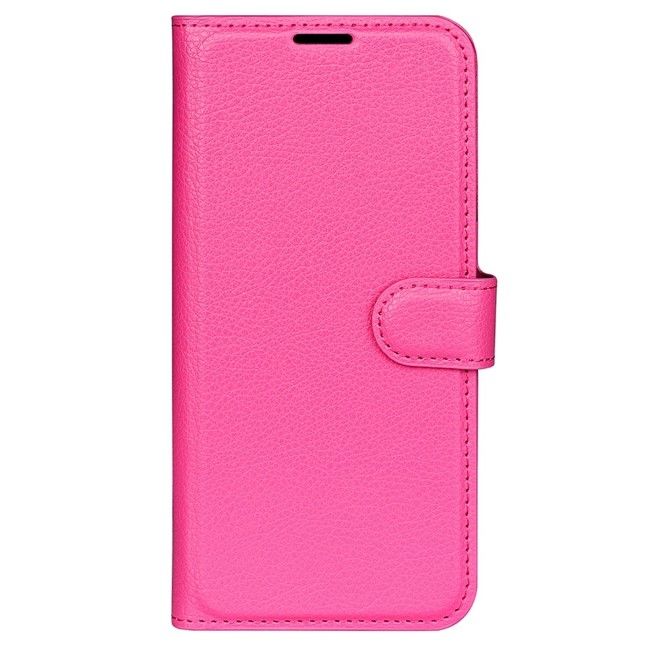 Asus Zenfone 9 5G / 10 5G Handy Hülle - Litchi Leder Bookcover Series - pink