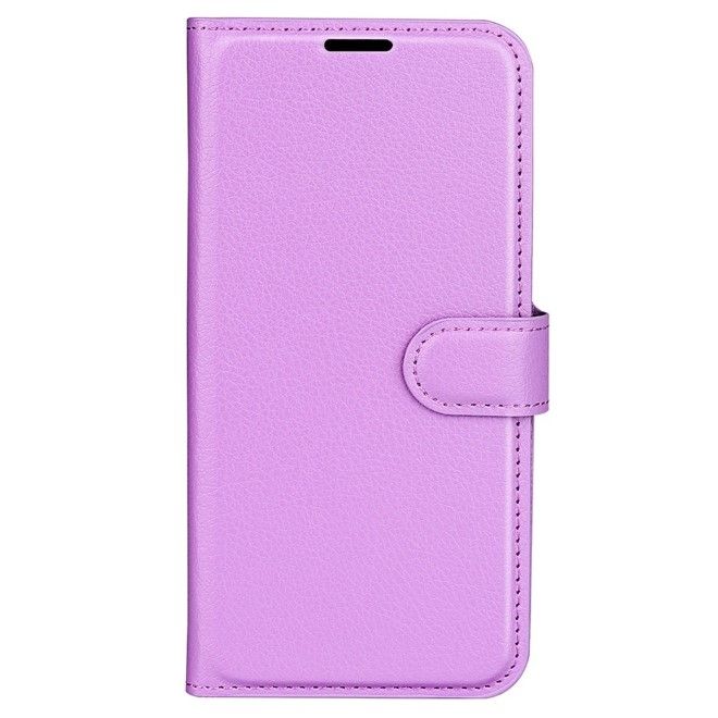 Asus Zenfone 9 5G / 10 5G Handy Hülle - Litchi Leder Bookcover Series - purpur
