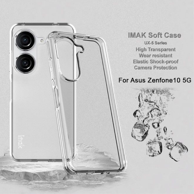 Imak - Asus Zenfone 10 5G Hülle - Softcase aus TPU - UX-5 Series - transparent