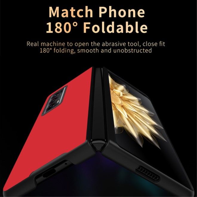 Honor Magic V2 5G Handyhülle - Kunstleder Hardcase - Litchitextur - schwarz