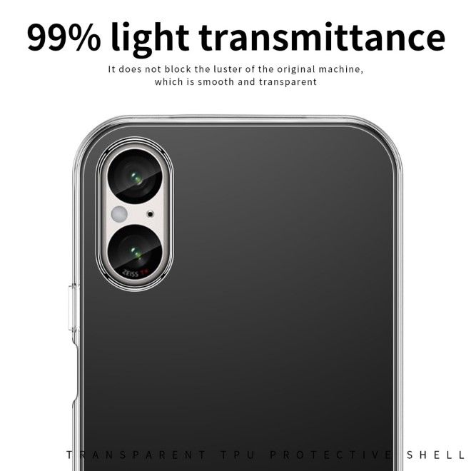 Mofi - Sony Xperia 5 V Hülle - Softcase TPU Series - transparent