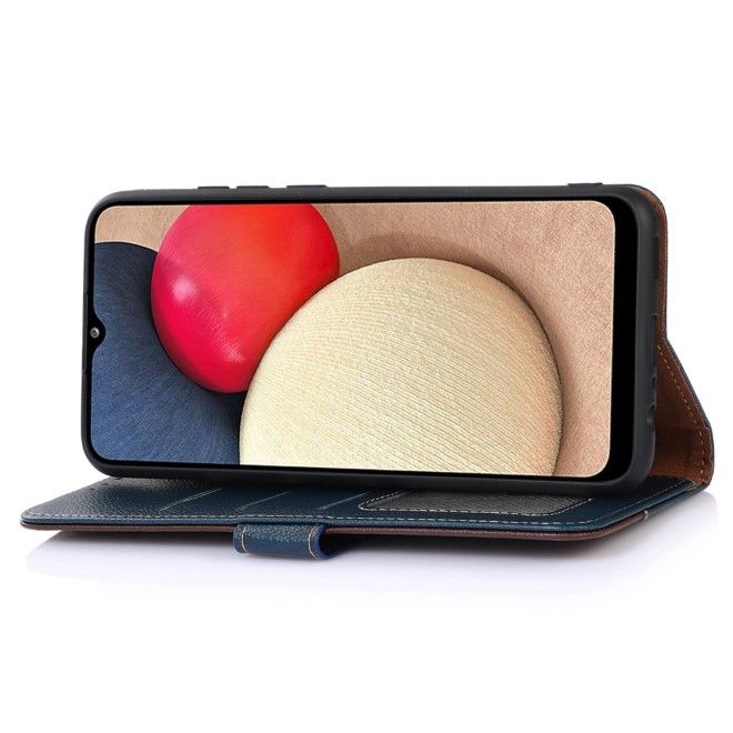 Samsung Galaxy S24 Ultra Hülle - Business Leder Bookcover Series - blau