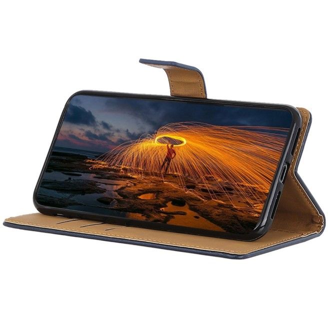 Samsung Galaxy S24+ Handy Hülle - Classic II Leder Bookcover Series - blau