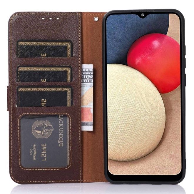 Samsung Galaxy S24+ Hülle - Business Leder Bookcover Series - braun