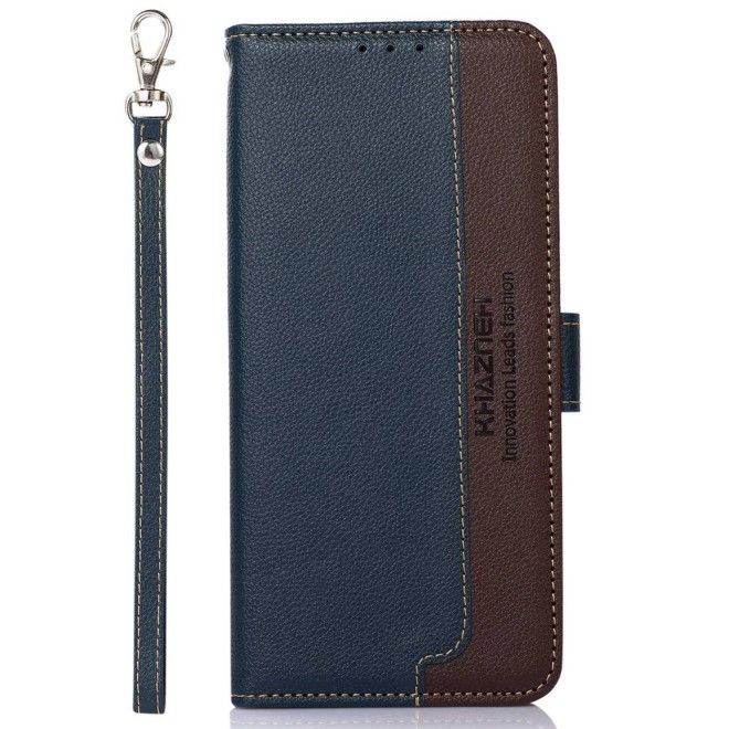Samsung Galaxy S24+ Hülle - Business Leder Bookcover Series - blau