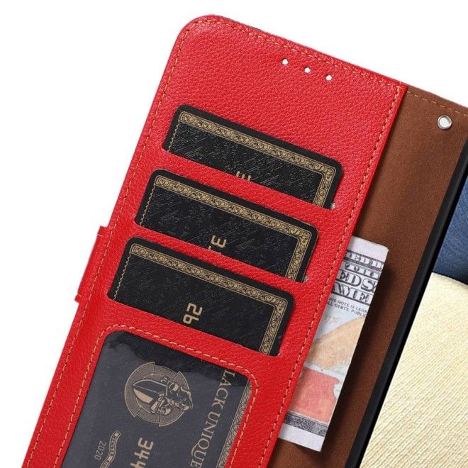 Samsung Galaxy S24+ Hülle - Business Leder Bookcover Series - rot
