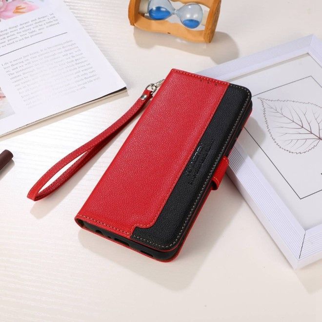 Samsung Galaxy S24+ Hülle - Business Leder Bookcover Series - rot