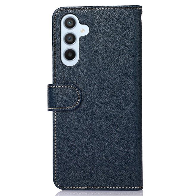 Samsung Galaxy S24 Hülle - Business Leder Bookcover Series - blau