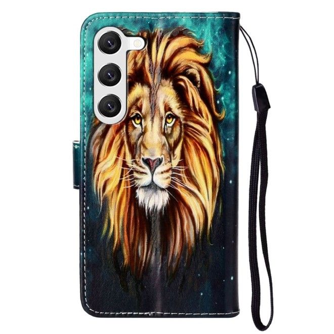 Samsung Galaxy S24+ Handy Hülle - Leder Bookcover Image Series - Löwe