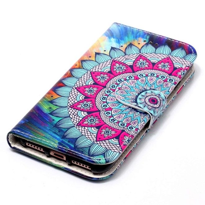Samsung Galaxy S24 Ultra Handy Hülle - Leder Bookcover Image Series - Mandala Blume