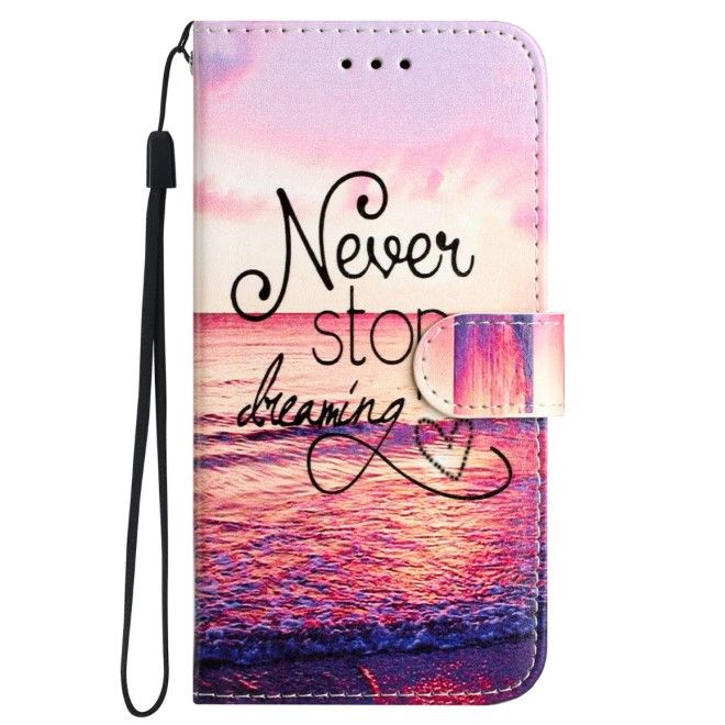 Samsung Galaxy S24 Ultra Handy Hülle - Leder Bookcover Image Series - Never Stop Dreaming