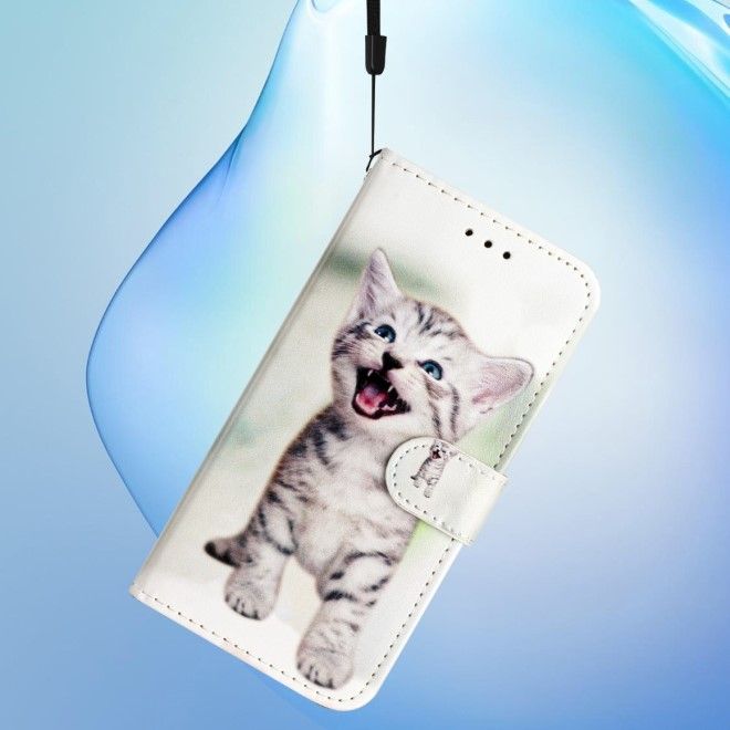 Samsung Galaxy S24 Ultra Handy Hülle - Leder Bookcover Image Series - Katze