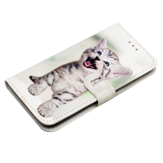 Samsung Galaxy S24 Ultra Handy Hülle - Leder Bookcover Image Series - Katze