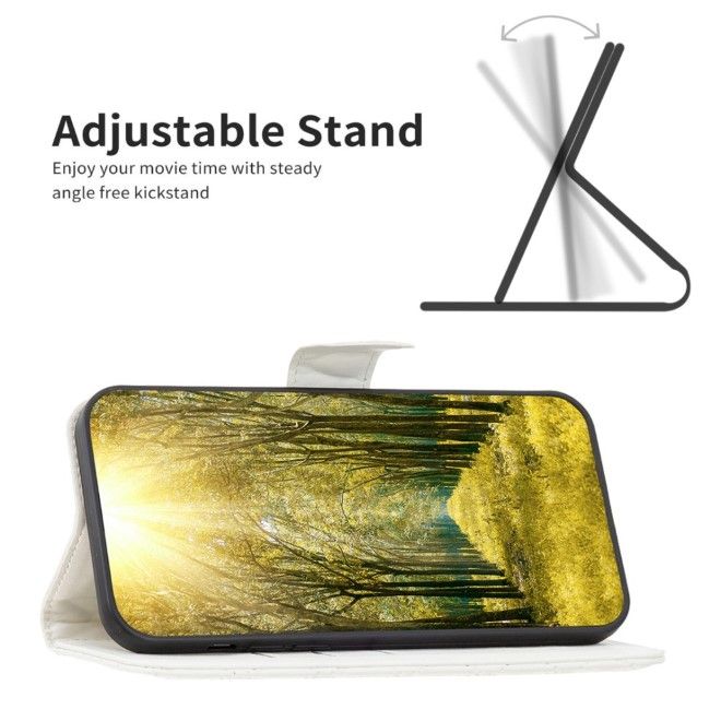 Samsung Galaxy S24 Ultra Hülle - Trendy Leder Bookcover Series - weiss