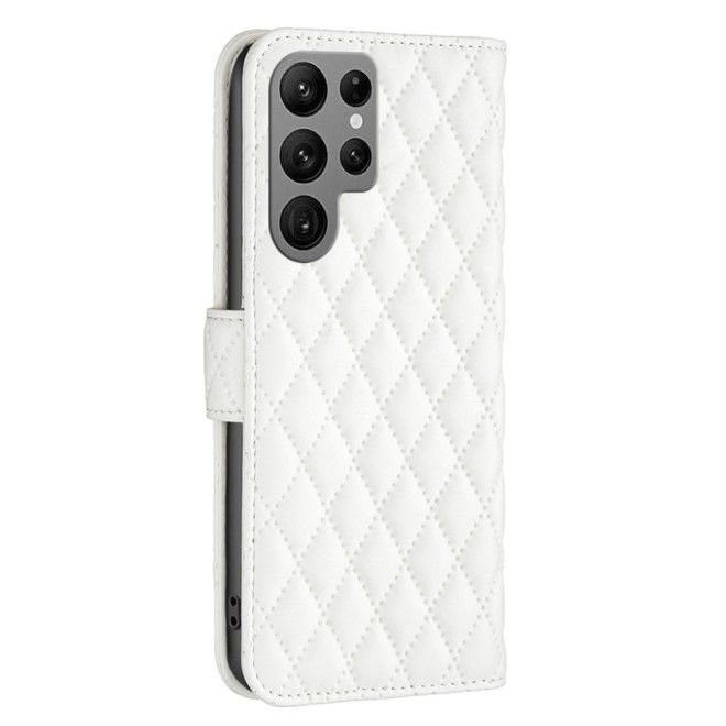Samsung Galaxy S24 Ultra Hülle - Trendy Leder Bookcover Series - weiss