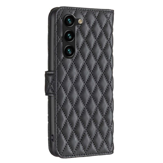 Samsung Galaxy S24+ Hülle - Trendy Leder Bookcover Series - schwarz