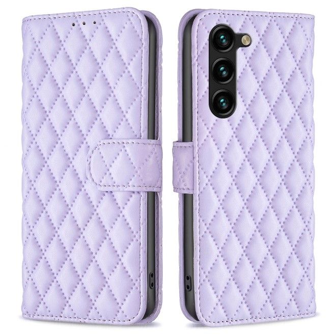 Samsung Galaxy S24+ Hülle - Trendy Leder Bookcover Series - purpur