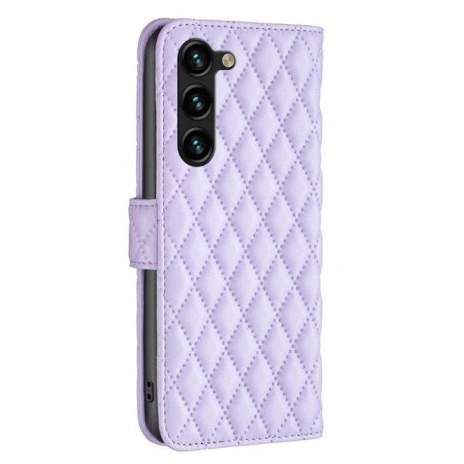 Samsung Galaxy S24+ Hülle - Trendy Leder Bookcover Series - purpur