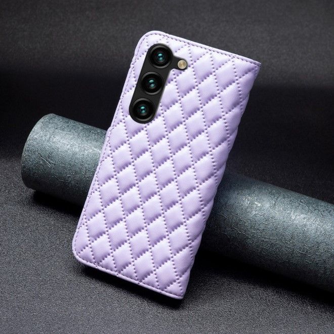 Samsung Galaxy S24+ Hülle - Trendy Leder Bookcover Series - purpur