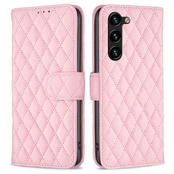 Samsung Galaxy S24+ Hülle - Trendy Leder Bookcover Series - rosa