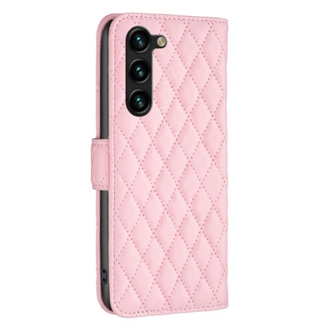 Samsung Galaxy S24+ Hülle - Trendy Leder Bookcover Series - rosa