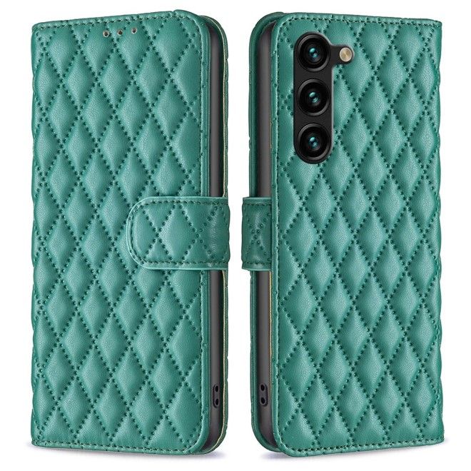 Samsung Galaxy S24+ Hülle - Trendy Leder Bookcover Series - grün