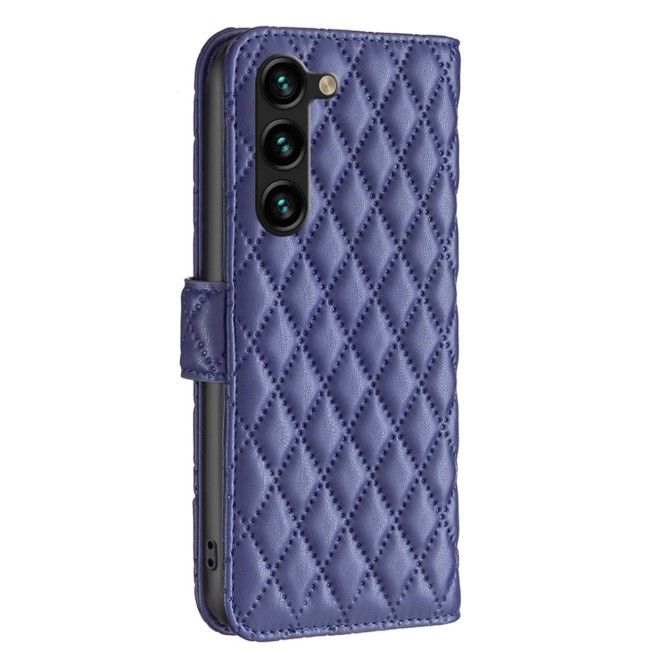 Samsung Galaxy S24+ Hülle - Trendy Leder Bookcover Series - blau