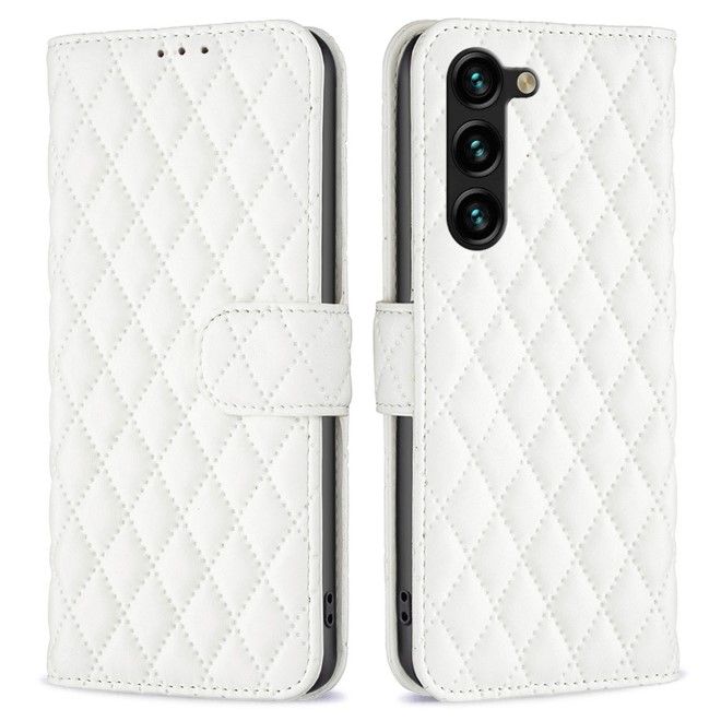 Samsung Galaxy S24+ Hülle - Trendy Leder Bookcover Series - weiss