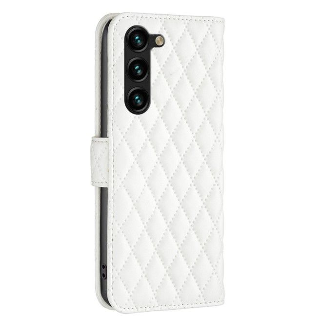 Samsung Galaxy S24+ Hülle - Trendy Leder Bookcover Series - weiss