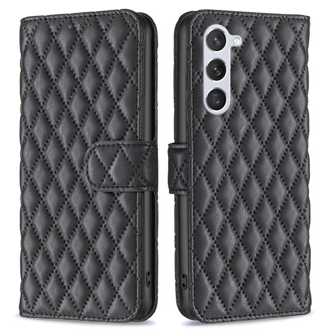 Samsung Galaxy S24 Hülle - Trendy Leder Bookcover Series - schwarz