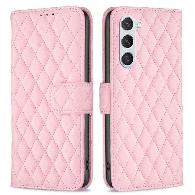 Samsung Galaxy S24 Hülle - Trendy Leder Bookcover Series - rosa