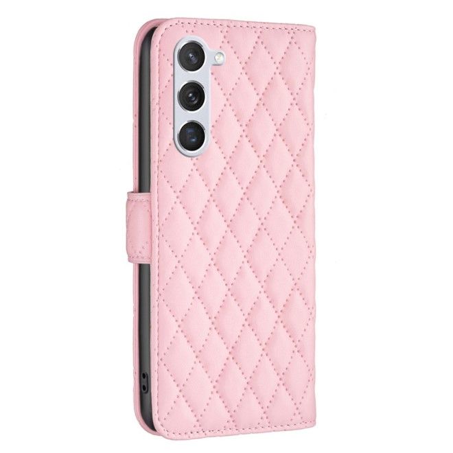 Samsung Galaxy S24 Hülle - Trendy Leder Bookcover Series - rosa