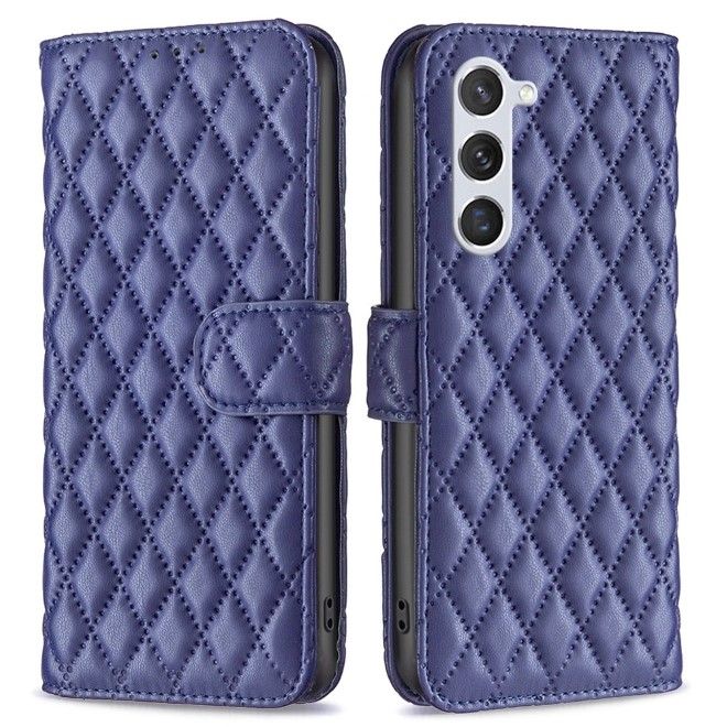 Samsung Galaxy S24 Hülle - Trendy Leder Bookcover Series - blau