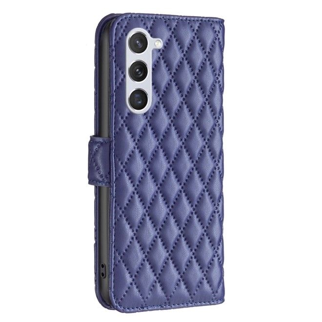 Samsung Galaxy S24 Hülle - Trendy Leder Bookcover Series - blau