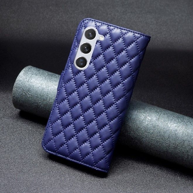 Samsung Galaxy S24 Hülle - Trendy Leder Bookcover Series - blau