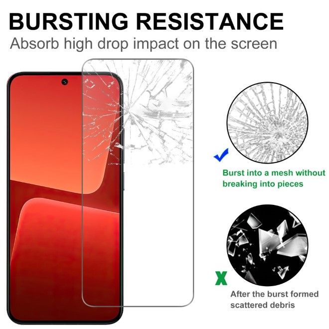 Xiaomi 13T / 13T Pro Schutzglas Displayschutz - Panzer Glas - 0.3mm dick - transparent