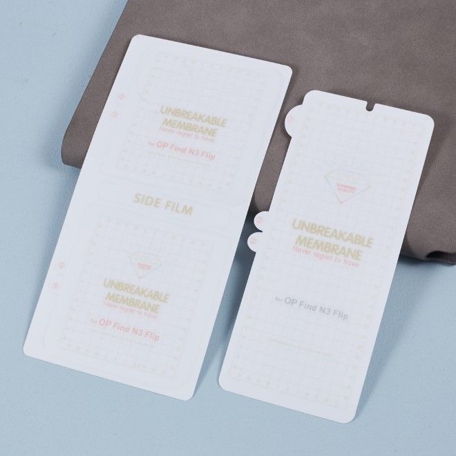 Oppo Find N3 Flip 5G Schutzfolie Displayschutz - Vorder- und Rückseite - transparent