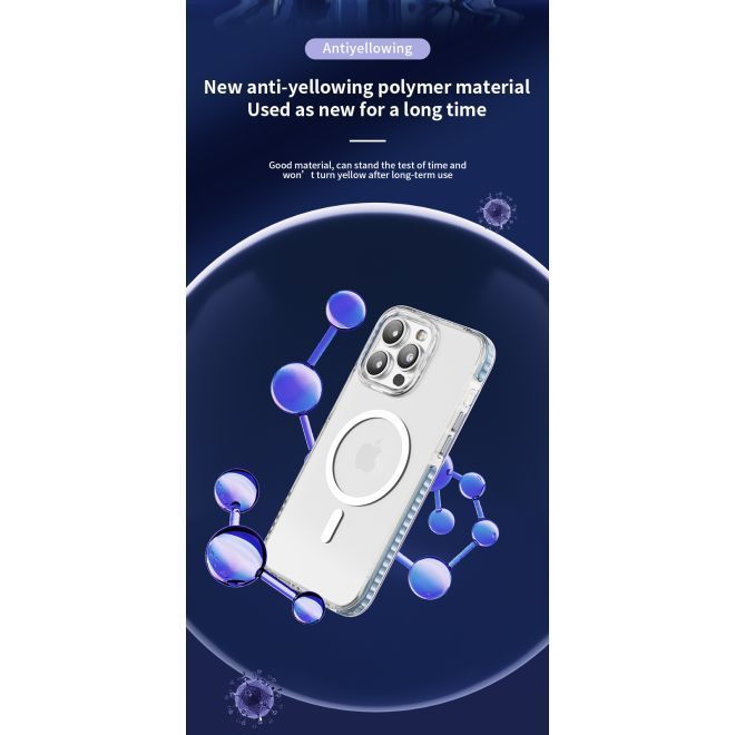 Kingxbar - iPhone 15 MagSafe Schutzhülle - Ice Crystal Series - weiss