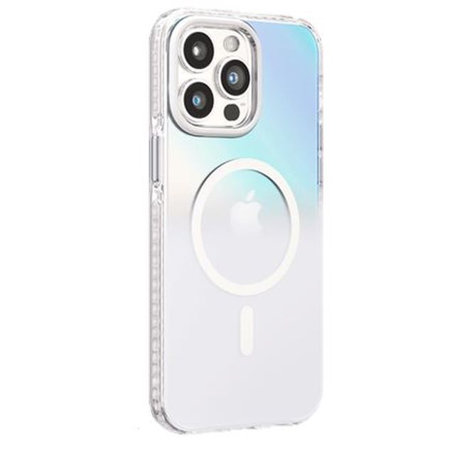Kingxbar - iPhone 15 Pro Max MagSafe Schutzhülle - Ice Crystal Series - weiss