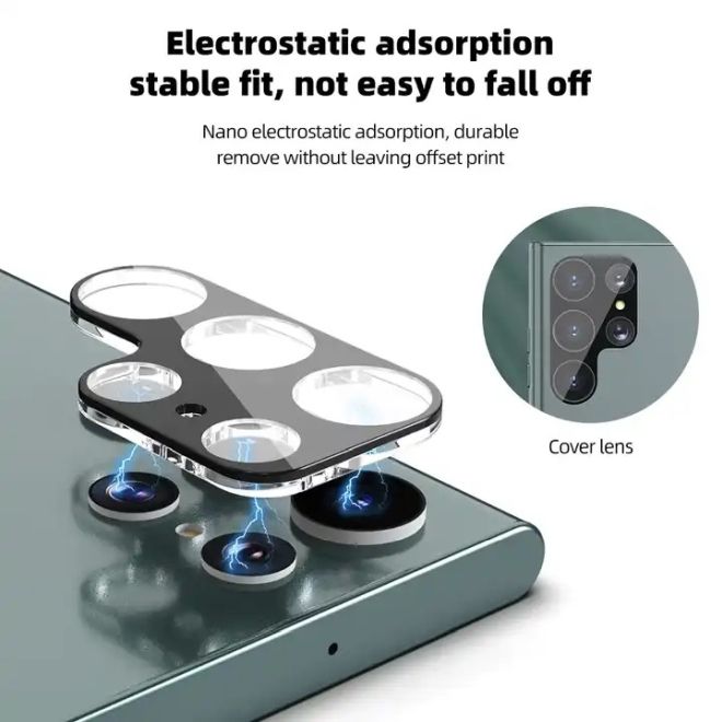 Samsung Galaxy S24 Ultra Kamera Vollschutz Panzerglas (1 Stk.) - 9H Panzer Glas, 0.3mm Kameraschutz - transparent